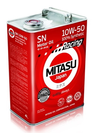   MITASU RACING MOTOR OIL SN 10W-50 100% Synthetic 