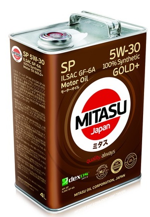   MITASU GOLD Plus SP 5W-30 ILSAC GF-6A 100% Synthetic 