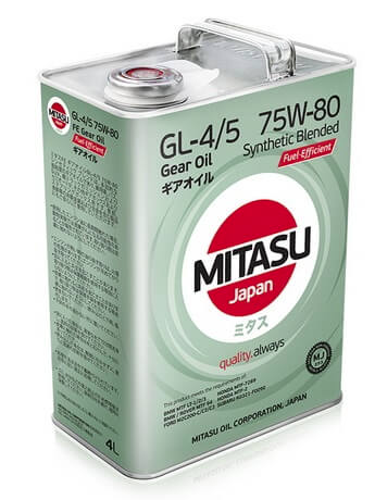   MITASU FE GEAR OIL GL-4/5 75W-80 Synthetic Blended 