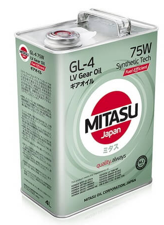  MITASU ULTRA LV GEAR OIL GL-4 75W Synthetic Tech 