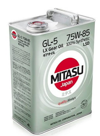  MITASU LX GEAR OIL GL-5 75W-85 LSD 100% Synthetic 